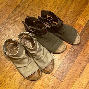 Set of 2 Blowfish Malibu Sandals Gently Used Size 8